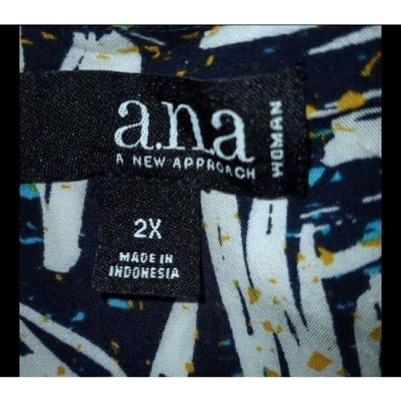 A.N.A BLOUSE TANK  SZ.2X EUC. - Picture 4 of 5